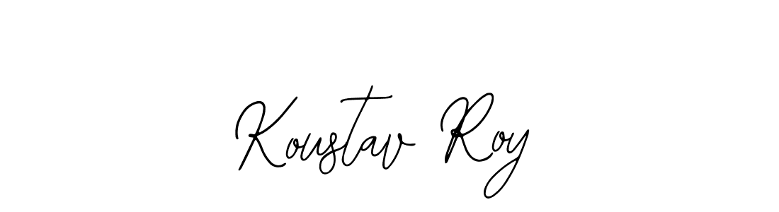 You should practise on your own different ways (Bearetta-2O07w) to write your name (Koustav Roy) in signature. don't let someone else do it for you. Koustav Roy signature style 12 images and pictures png