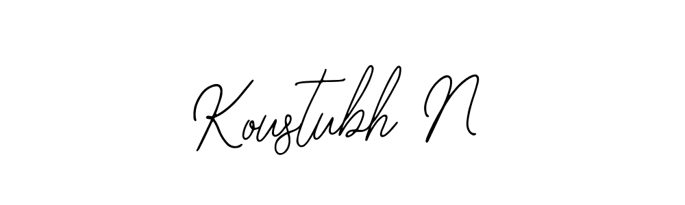 Also You can easily find your signature by using the search form. We will create Koustubh N name handwritten signature images for you free of cost using Bearetta-2O07w sign style. Koustubh N signature style 12 images and pictures png