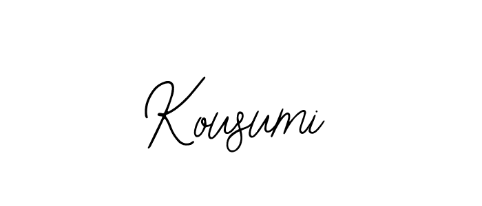 Also we have Kousumi name is the best signature style. Create professional handwritten signature collection using Bearetta-2O07w autograph style. Kousumi signature style 12 images and pictures png