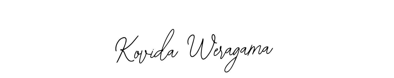 How to Draw Kovida Weragama signature style? Bearetta-2O07w is a latest design signature styles for name Kovida Weragama. Kovida Weragama signature style 12 images and pictures png