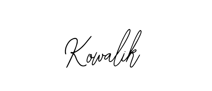 Kowalik stylish signature style. Best Handwritten Sign (Bearetta-2O07w) for my name. Handwritten Signature Collection Ideas for my name Kowalik. Kowalik signature style 12 images and pictures png