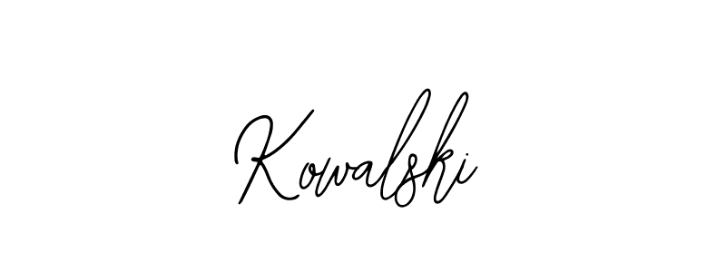 How to make Kowalski name signature. Use Bearetta-2O07w style for creating short signs online. This is the latest handwritten sign. Kowalski signature style 12 images and pictures png