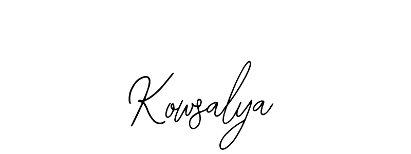 Design your own signature with our free online signature maker. With this signature software, you can create a handwritten (Bearetta-2O07w) signature for name Kowsalya. Kowsalya signature style 12 images and pictures png