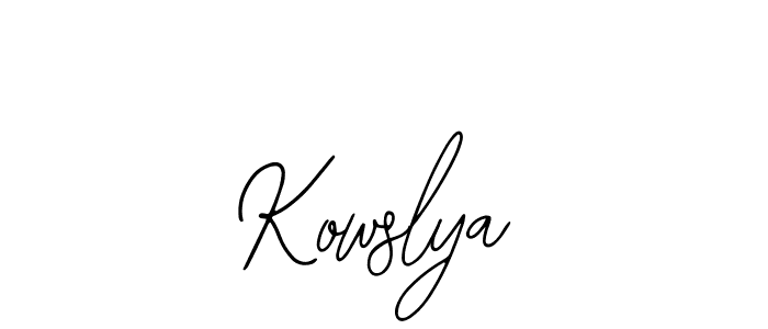 How to make Kowslya signature? Bearetta-2O07w is a professional autograph style. Create handwritten signature for Kowslya name. Kowslya signature style 12 images and pictures png