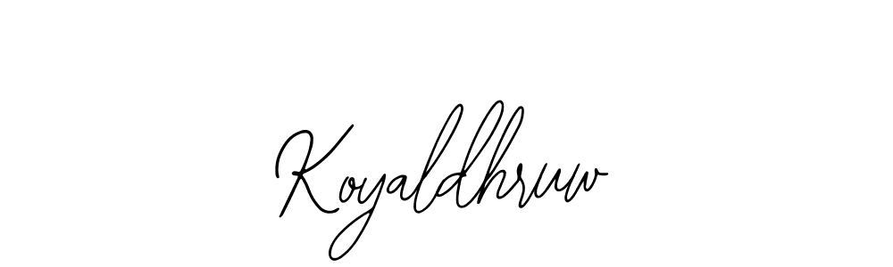 How to Draw Koyaldhruw signature style? Bearetta-2O07w is a latest design signature styles for name Koyaldhruw. Koyaldhruw signature style 12 images and pictures png