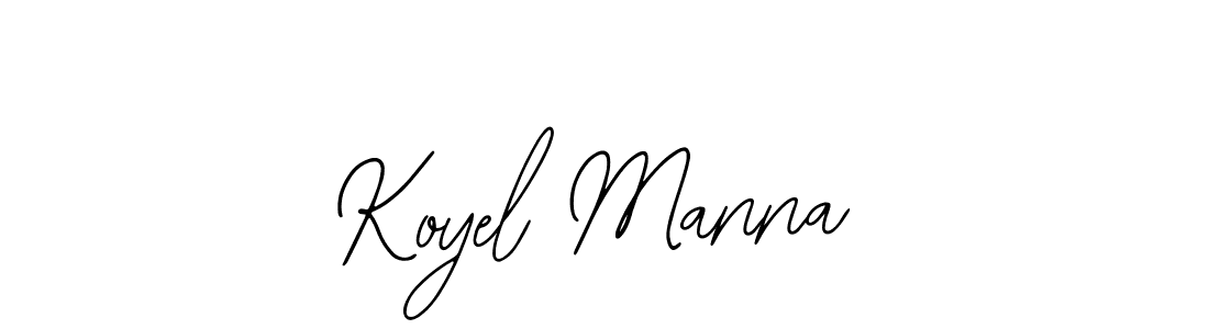 You should practise on your own different ways (Bearetta-2O07w) to write your name (Koyel Manna) in signature. don't let someone else do it for you. Koyel Manna signature style 12 images and pictures png