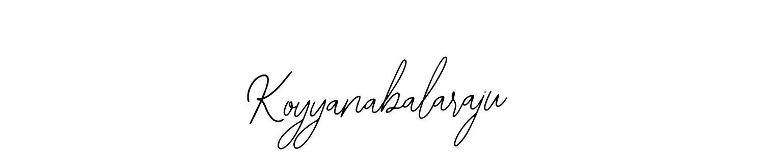 How to make Koyyanabalaraju name signature. Use Bearetta-2O07w style for creating short signs online. This is the latest handwritten sign. Koyyanabalaraju signature style 12 images and pictures png