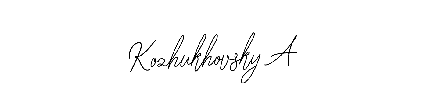 You can use this online signature creator to create a handwritten signature for the name Kozhukhovsky A. This is the best online autograph maker. Kozhukhovsky A signature style 12 images and pictures png