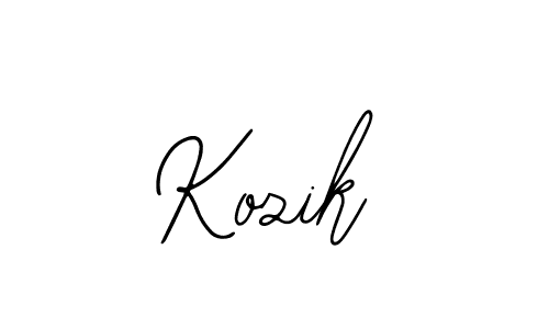 Make a beautiful signature design for name Kozik. With this signature (Bearetta-2O07w) style, you can create a handwritten signature for free. Kozik signature style 12 images and pictures png