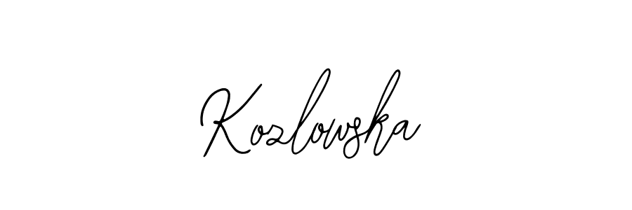 How to make Kozlowska signature? Bearetta-2O07w is a professional autograph style. Create handwritten signature for Kozlowska name. Kozlowska signature style 12 images and pictures png