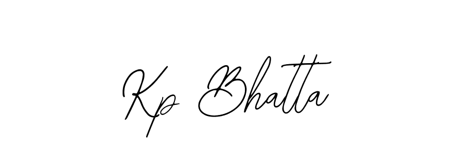 Create a beautiful signature design for name Kp Bhatta. With this signature (Bearetta-2O07w) fonts, you can make a handwritten signature for free. Kp Bhatta signature style 12 images and pictures png