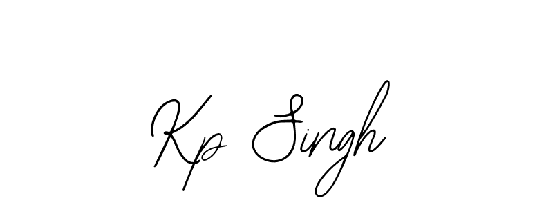 You should practise on your own different ways (Bearetta-2O07w) to write your name (Kp Singh) in signature. don't let someone else do it for you. Kp Singh signature style 12 images and pictures png