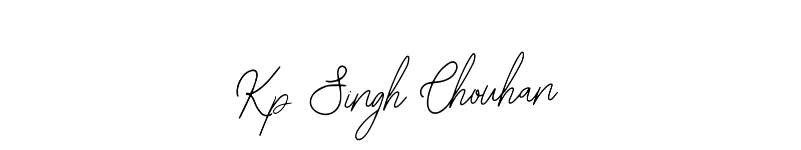 How to make Kp Singh Chouhan name signature. Use Bearetta-2O07w style for creating short signs online. This is the latest handwritten sign. Kp Singh Chouhan signature style 12 images and pictures png