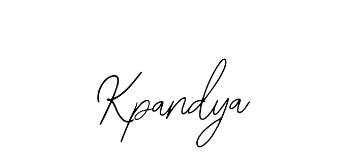 Design your own signature with our free online signature maker. With this signature software, you can create a handwritten (Bearetta-2O07w) signature for name Kpandya. Kpandya signature style 12 images and pictures png