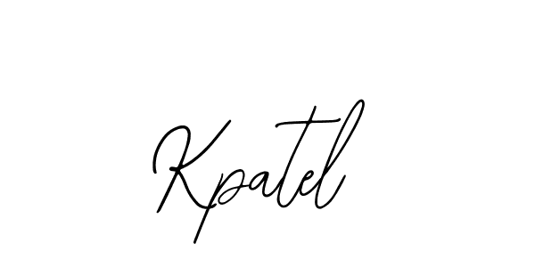 Make a beautiful signature design for name Kpatel. With this signature (Bearetta-2O07w) style, you can create a handwritten signature for free. Kpatel signature style 12 images and pictures png