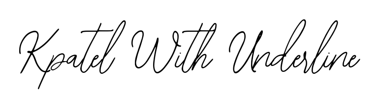 Give your name Kpatel With Underline an exquisite flair with the Bearetta-2O07w script font. Ideal for contracts, resumes, and formal letterheads. Kpatel With Underline signature style 12 images and pictures png