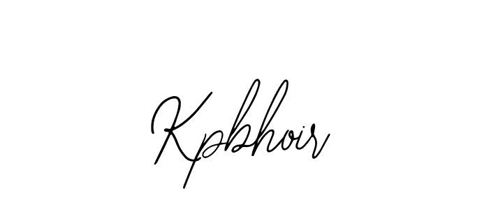 You should practise on your own different ways (Bearetta-2O07w) to write your name (Kpbhoir) in signature. don't let someone else do it for you. Kpbhoir signature style 12 images and pictures png