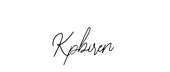 Design your own signature with our free online signature maker. With this signature software, you can create a handwritten (Bearetta-2O07w) signature for name Kpbiren. Kpbiren signature style 12 images and pictures png