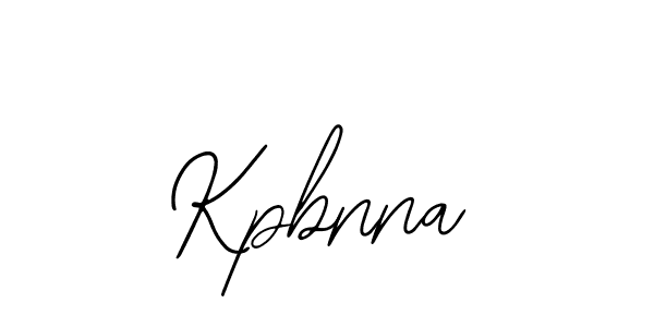 How to make Kpbnna signature? Bearetta-2O07w is a professional autograph style. Create handwritten signature for Kpbnna name. Kpbnna signature style 12 images and pictures png