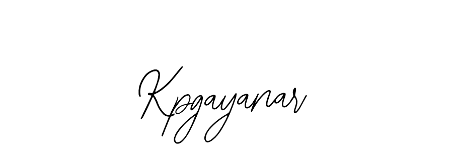 How to make Kpgayanar name signature. Use Bearetta-2O07w style for creating short signs online. This is the latest handwritten sign. Kpgayanar signature style 12 images and pictures png