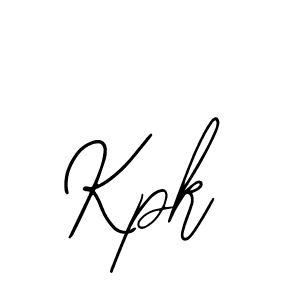 How to make Kpk signature? Bearetta-2O07w is a professional autograph style. Create handwritten signature for Kpk name. Kpk signature style 12 images and pictures png