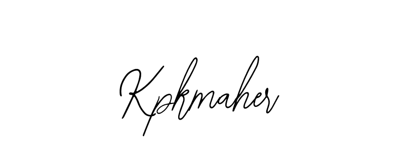 How to make Kpkmaher name signature. Use Bearetta-2O07w style for creating short signs online. This is the latest handwritten sign. Kpkmaher signature style 12 images and pictures png