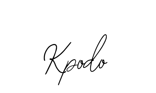 How to make Kpodo name signature. Use Bearetta-2O07w style for creating short signs online. This is the latest handwritten sign. Kpodo signature style 12 images and pictures png