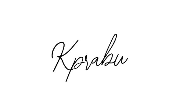How to make Kprabu name signature. Use Bearetta-2O07w style for creating short signs online. This is the latest handwritten sign. Kprabu signature style 12 images and pictures png