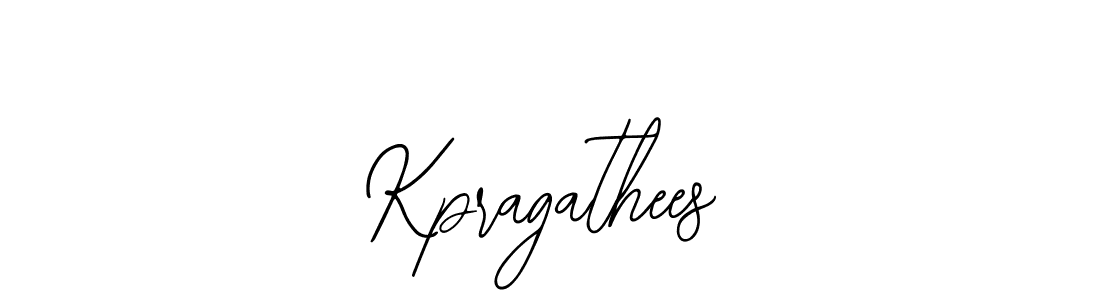 Design your own signature with our free online signature maker. With this signature software, you can create a handwritten (Bearetta-2O07w) signature for name Kpragathees. Kpragathees signature style 12 images and pictures png