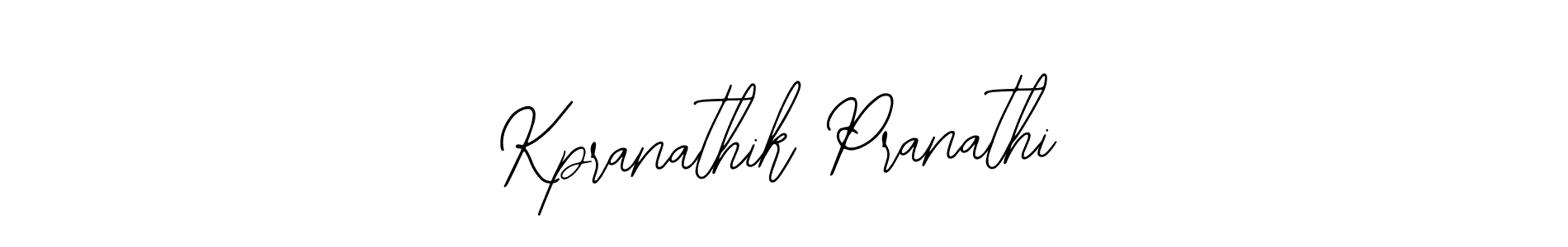 if you are searching for the best signature style for your name Kpranathik Pranathi. so please give up your signature search. here we have designed multiple signature styles  using Bearetta-2O07w. Kpranathik Pranathi signature style 12 images and pictures png