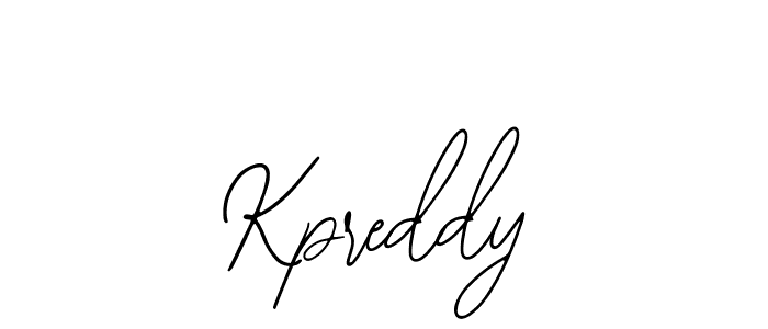 How to make Kpreddy name signature. Use Bearetta-2O07w style for creating short signs online. This is the latest handwritten sign. Kpreddy signature style 12 images and pictures png