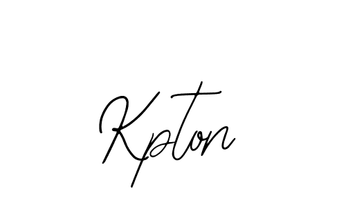 You should practise on your own different ways (Bearetta-2O07w) to write your name (Kpton) in signature. don't let someone else do it for you. Kpton signature style 12 images and pictures png