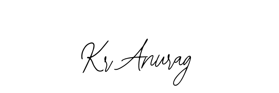 How to make Kr Anurag name signature. Use Bearetta-2O07w style for creating short signs online. This is the latest handwritten sign. Kr Anurag signature style 12 images and pictures png