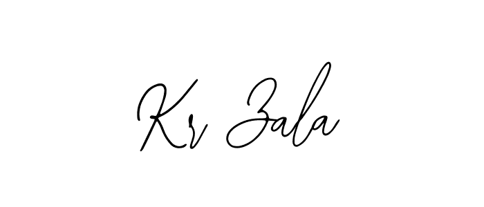 The best way (Bearetta-2O07w) to make a short signature is to pick only two or three words in your name. The name Kr Zala include a total of six letters. For converting this name. Kr Zala signature style 12 images and pictures png