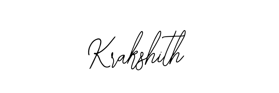 if you are searching for the best signature style for your name Krakshith. so please give up your signature search. here we have designed multiple signature styles  using Bearetta-2O07w. Krakshith signature style 12 images and pictures png