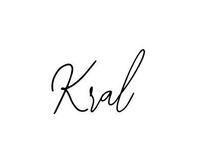 Kral stylish signature style. Best Handwritten Sign (Bearetta-2O07w) for my name. Handwritten Signature Collection Ideas for my name Kral. Kral signature style 12 images and pictures png