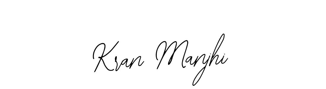 Similarly Bearetta-2O07w is the best handwritten signature design. Signature creator online .You can use it as an online autograph creator for name Kran Manjhi. Kran Manjhi signature style 12 images and pictures png