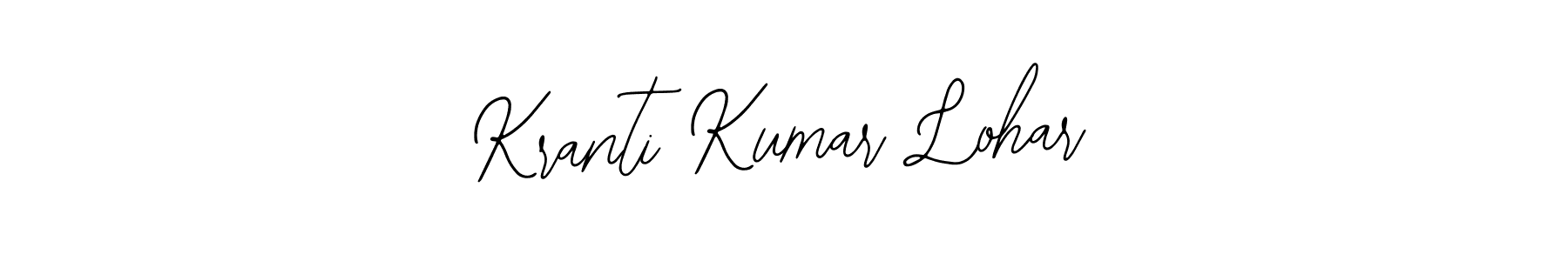 You should practise on your own different ways (Bearetta-2O07w) to write your name (Kranti Kumar Lohar) in signature. don't let someone else do it for you. Kranti Kumar Lohar signature style 12 images and pictures png