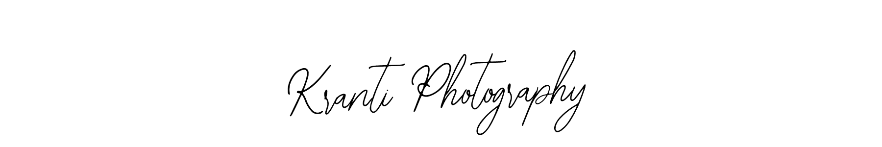 Kranti Photography stylish signature style. Best Handwritten Sign (Bearetta-2O07w) for my name. Handwritten Signature Collection Ideas for my name Kranti Photography. Kranti Photography signature style 12 images and pictures png