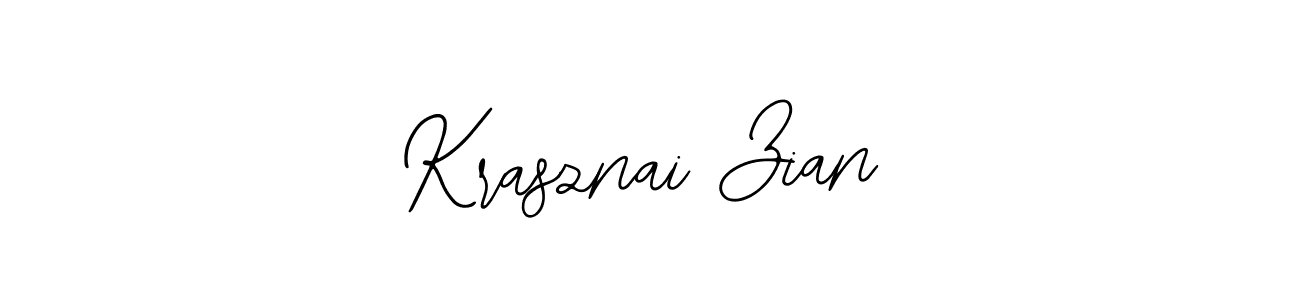 Krasznai Zian stylish signature style. Best Handwritten Sign (Bearetta-2O07w) for my name. Handwritten Signature Collection Ideas for my name Krasznai Zian. Krasznai Zian signature style 12 images and pictures png