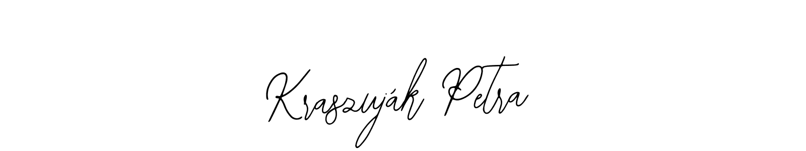 How to Draw Kraszuják Petra signature style? Bearetta-2O07w is a latest design signature styles for name Kraszuják Petra. Kraszuják Petra signature style 12 images and pictures png