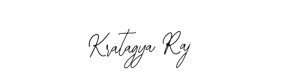 The best way (Bearetta-2O07w) to make a short signature is to pick only two or three words in your name. The name Kratagya Raj include a total of six letters. For converting this name. Kratagya Raj signature style 12 images and pictures png