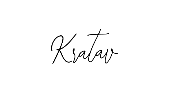 How to make Kratav name signature. Use Bearetta-2O07w style for creating short signs online. This is the latest handwritten sign. Kratav signature style 12 images and pictures png