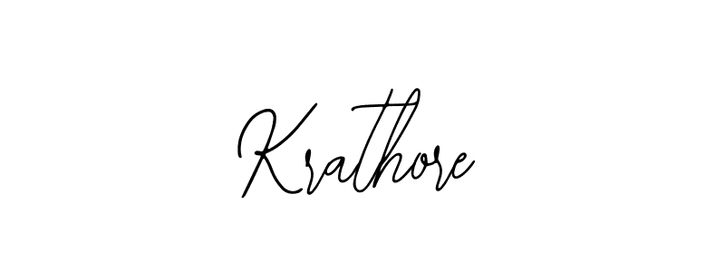 How to make Krathore signature? Bearetta-2O07w is a professional autograph style. Create handwritten signature for Krathore name. Krathore signature style 12 images and pictures png