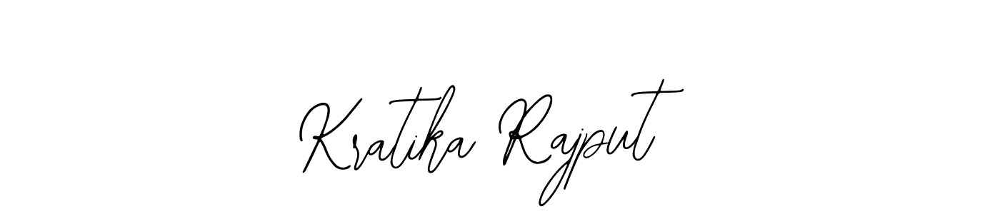 How to make Kratika Rajput name signature. Use Bearetta-2O07w style for creating short signs online. This is the latest handwritten sign. Kratika Rajput signature style 12 images and pictures png