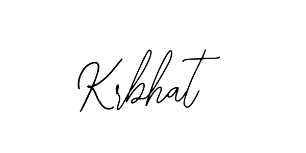 Create a beautiful signature design for name Krbhat. With this signature (Bearetta-2O07w) fonts, you can make a handwritten signature for free. Krbhat signature style 12 images and pictures png