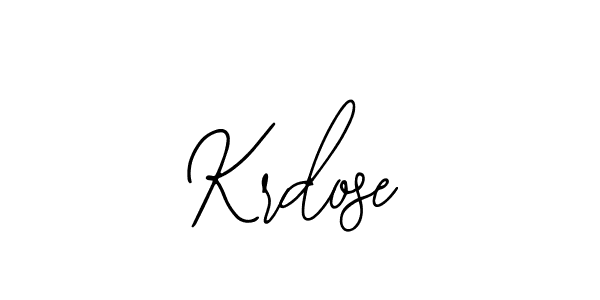 You should practise on your own different ways (Bearetta-2O07w) to write your name (Krdose) in signature. don't let someone else do it for you. Krdose signature style 12 images and pictures png