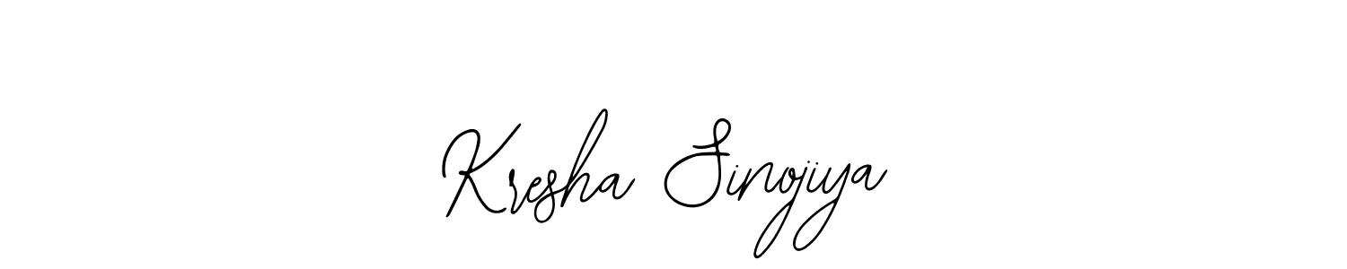 Make a beautiful signature design for name Kresha Sinojiya. With this signature (Bearetta-2O07w) style, you can create a handwritten signature for free. Kresha Sinojiya signature style 12 images and pictures png