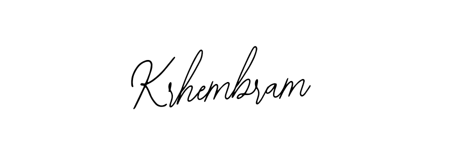 Krhembram stylish signature style. Best Handwritten Sign (Bearetta-2O07w) for my name. Handwritten Signature Collection Ideas for my name Krhembram. Krhembram signature style 12 images and pictures png