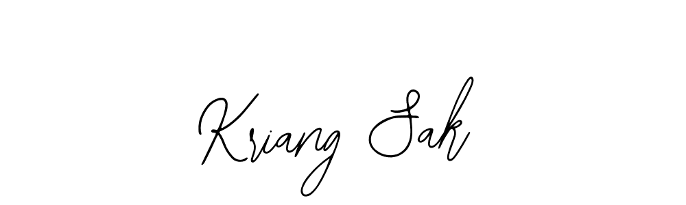 Similarly Bearetta-2O07w is the best handwritten signature design. Signature creator online .You can use it as an online autograph creator for name Kriang Sak. Kriang Sak signature style 12 images and pictures png